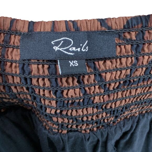 Rails Lucille Moroccan Nights Brown & Black Print Sundress Midi Dress - Picture 7 of 8